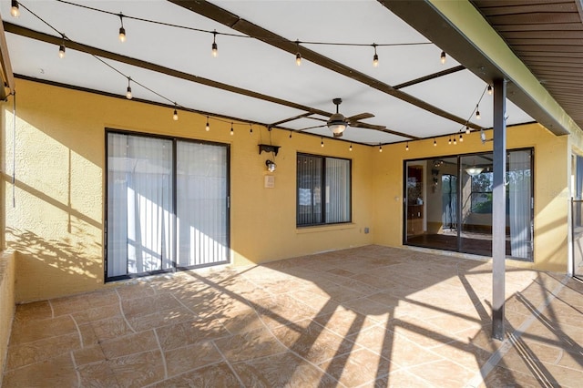 view of patio / terrace with ceiling fan