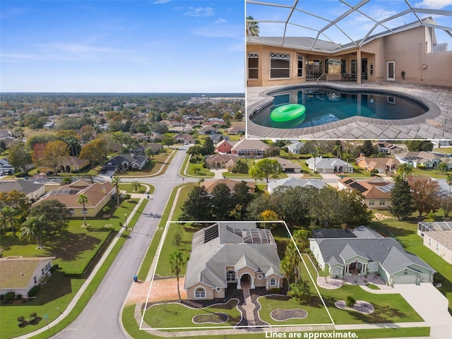14101 Andrew Scott Rd, Spring Hill, FL 34609 - aerial view of residential area with a pool area