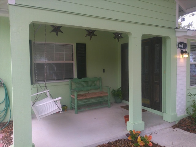 view of patio / terrace with ceiling fan