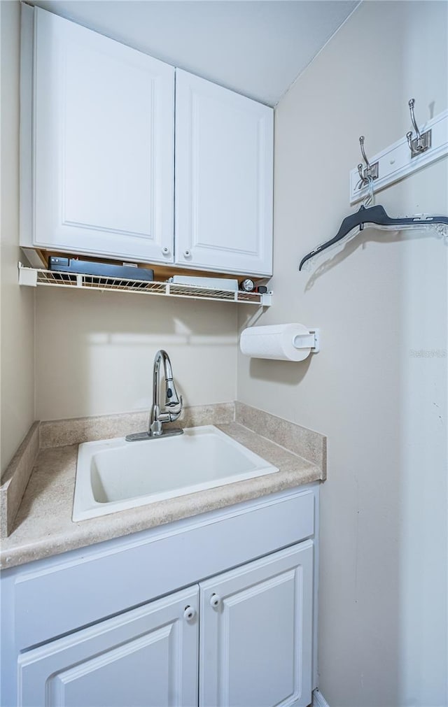 interior space featuring sink