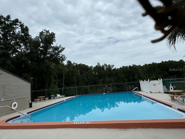 view of pool with a patio area