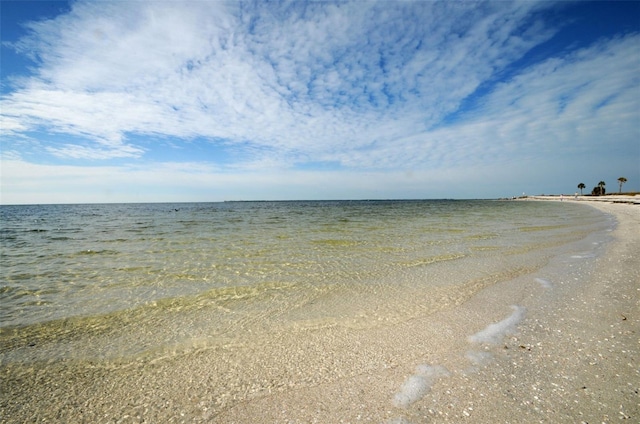 property view of water with a view of the beach