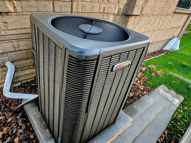 exterior details with central air condition unit