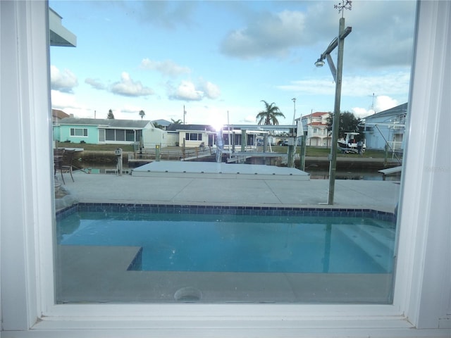 view of pool