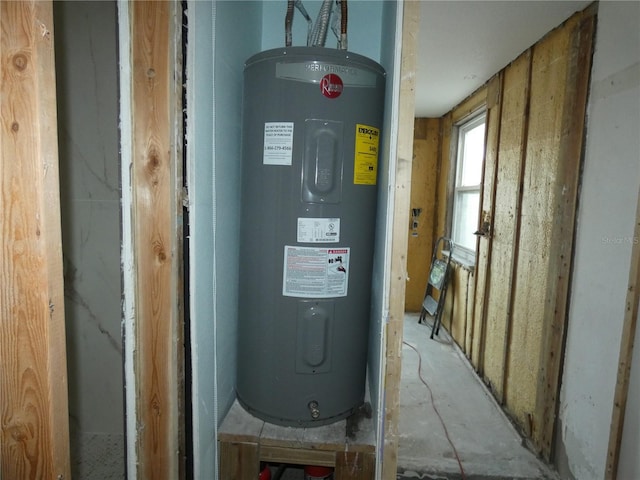 utilities featuring electric water heater