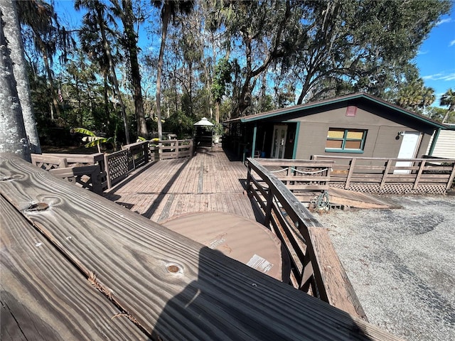 view of wooden terrace