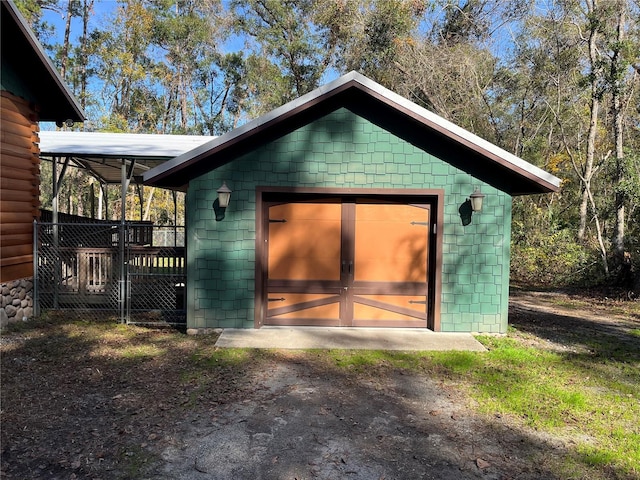 view of outbuilding