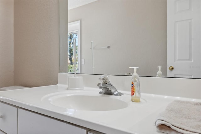 bathroom with vanity