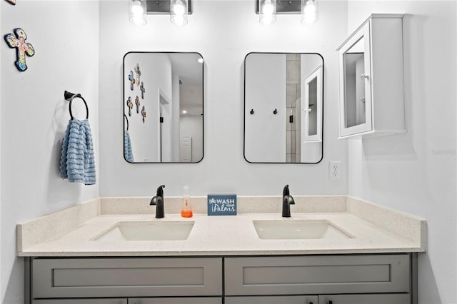 bathroom with vanity