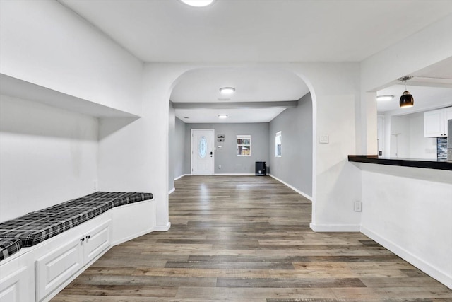 interior space featuring hardwood / wood-style flooring