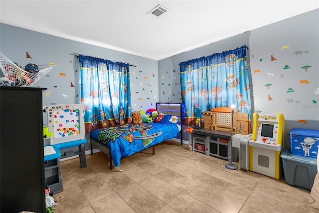 view of tiled bedroom