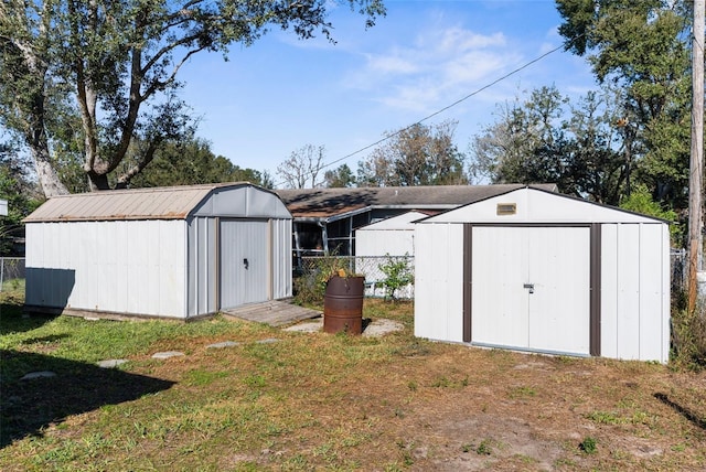 view of outdoor structure featuring a yard