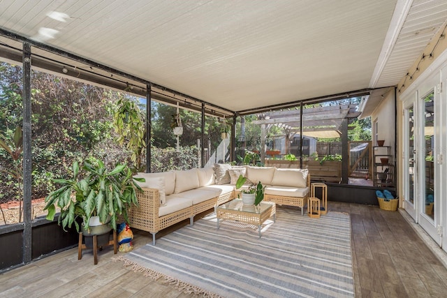 view of sunroom / solarium