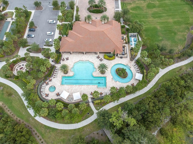 birds eye view of property