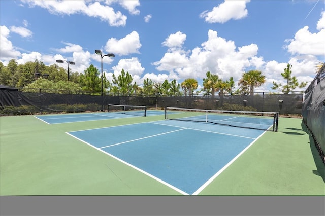 view of tennis court