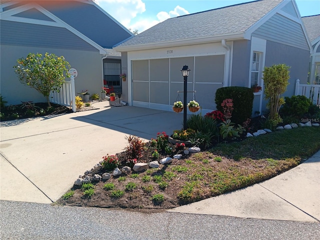 view of property exterior featuring a garage