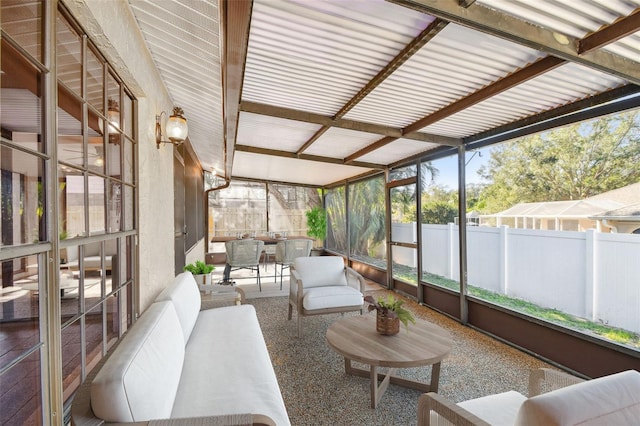 view of sunroom / solarium