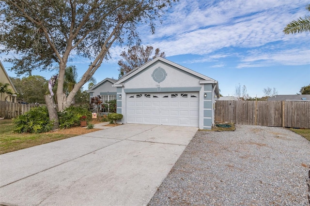 ranch-style house with a garage