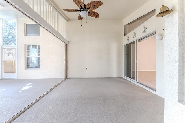 view of patio / terrace with ceiling fan