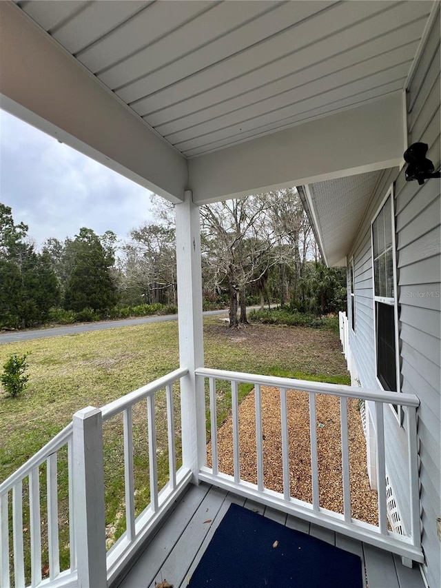 exterior space with a porch