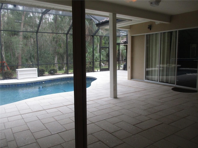 view of pool with a patio area