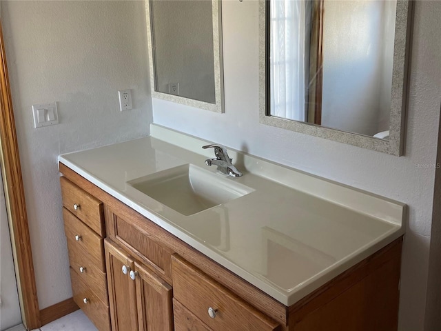 bathroom with vanity