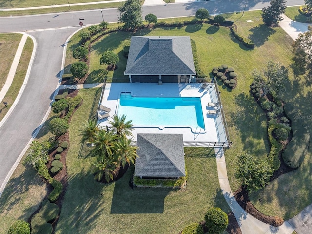 birds eye view of property