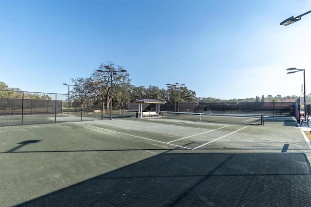 view of tennis court