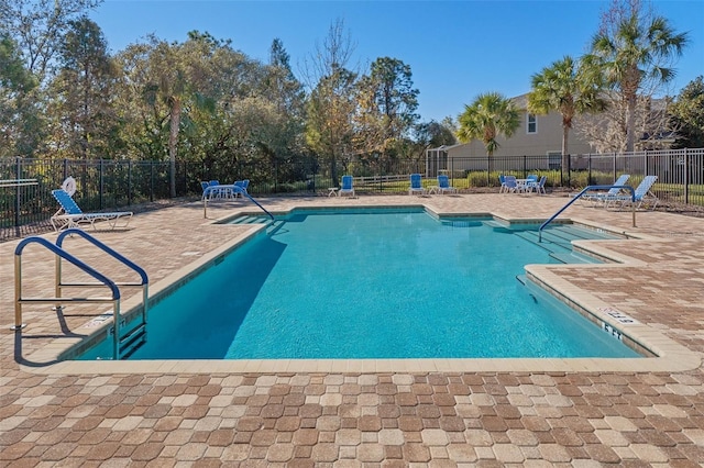 view of pool with a patio