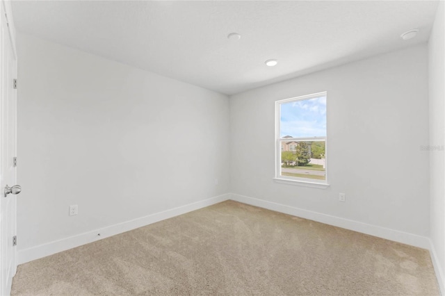 view of carpeted empty room