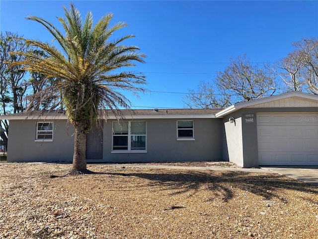 view of property exterior with a garage