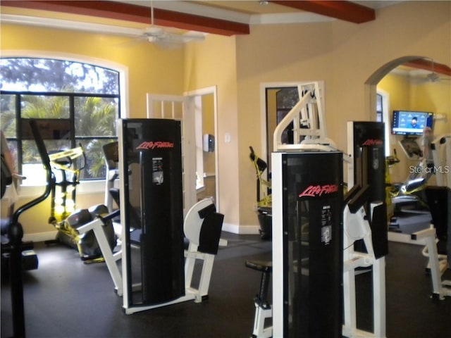 view of workout area