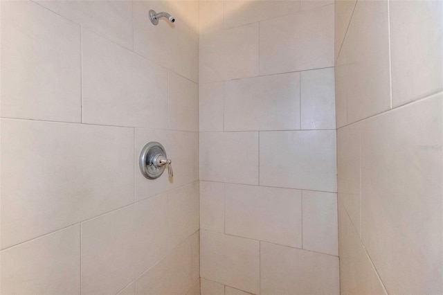 room details featuring tiled shower