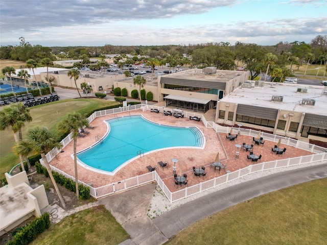 view of pool with a patio area