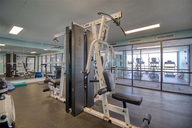 view of workout area