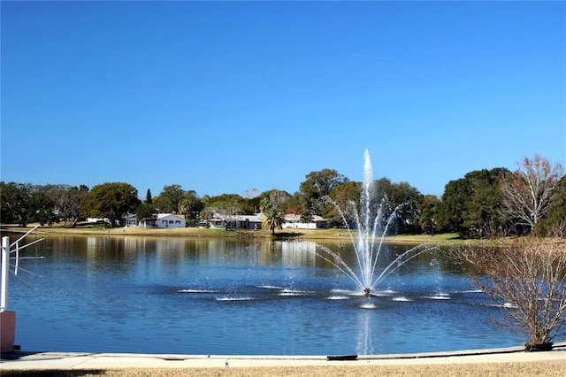 view of water feature