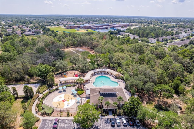 13793 Dunwoody Dr, Spring Hill, FL 34609 - bird's eye view of a pool area