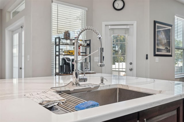 kitchen featuring sink and plenty of natural light