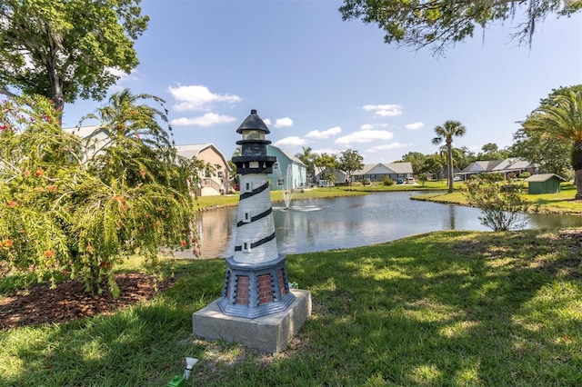 view of water feature