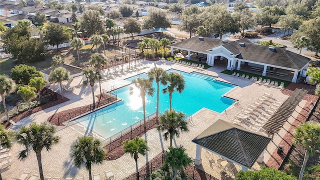 view of pool with a patio