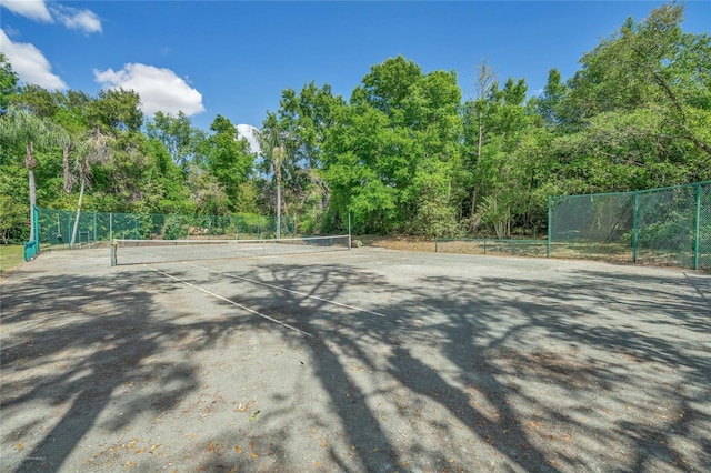 view of tennis court