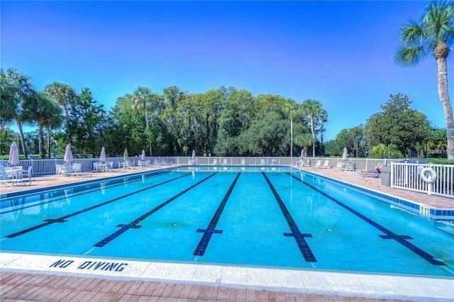 view of pool