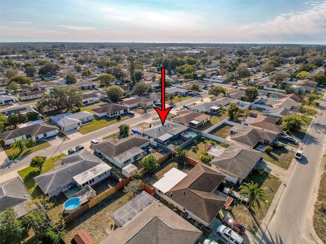 birds eye view of property