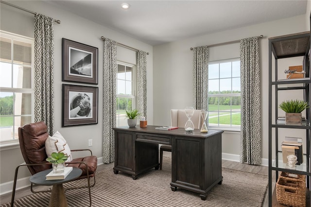 3744 Sky Mountain Aly, Apopka, FL 32712 - office area featuring light hardwood / wood-style flooring