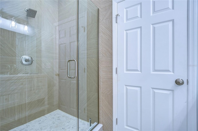 bathroom with walk in shower