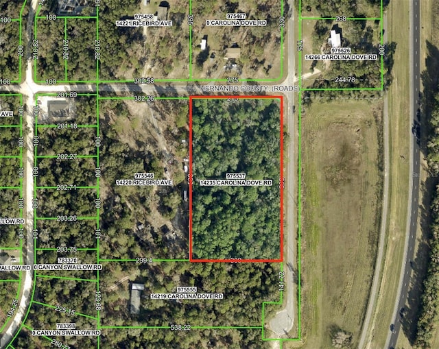 14235 Carolina Dove Rd, Weeki Wachee FL, 34614 land for sale