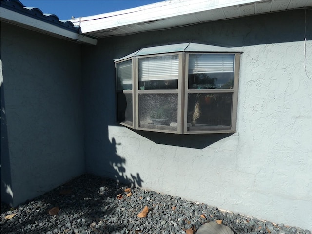 view of home's exterior featuring stucco siding