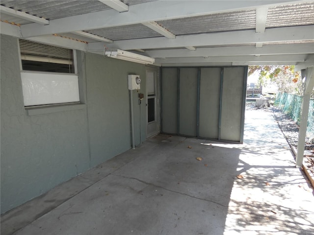 view of patio / terrace with fence