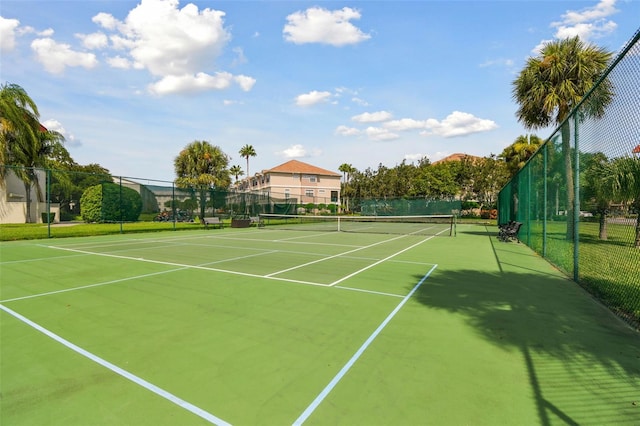 view of sport court