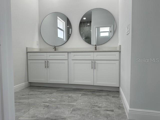 bathroom featuring vanity